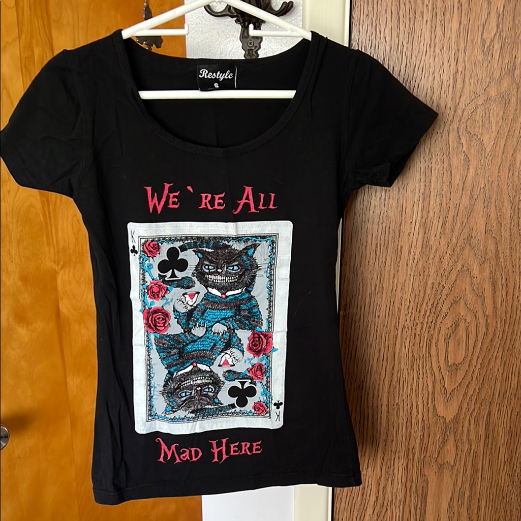 Black Graphic Tee  Short Sleeve